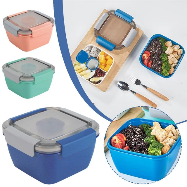Adult Student Bento Lunch Box with Utensils Convenient Stylish`