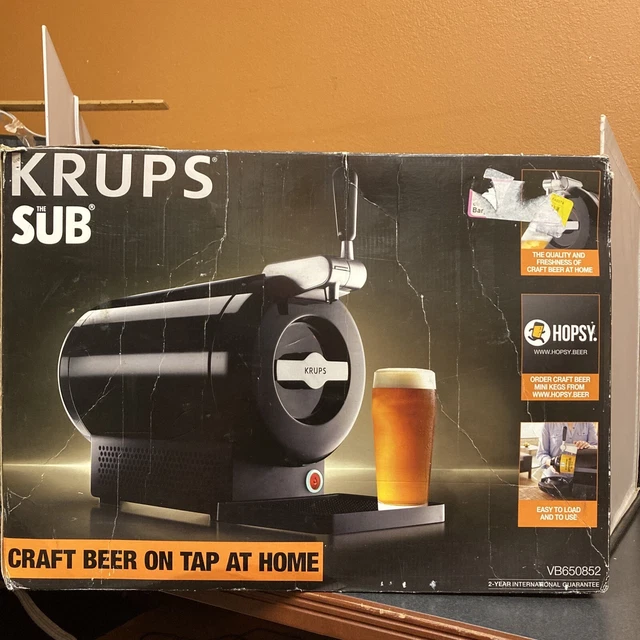 Krups Beertender Model VB50 B90 Beer Keg Tap Dispenser Cooler Fridge