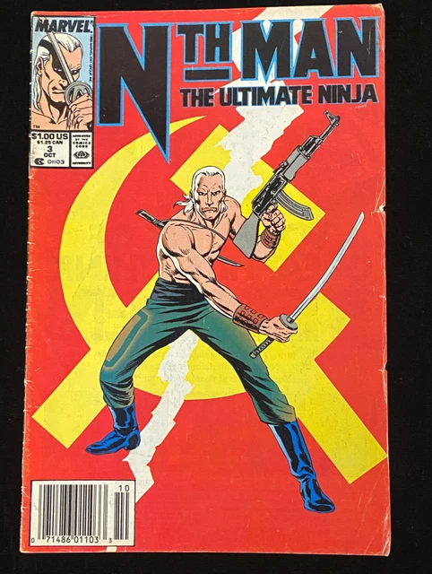 Nth Man The Ultimate Ninja #3 - 1989 Marvel Comics Newsstand - VG/VG+!