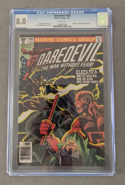Daredevil #168 - CGC 8.0 1st Appearance and Origin of Elektra