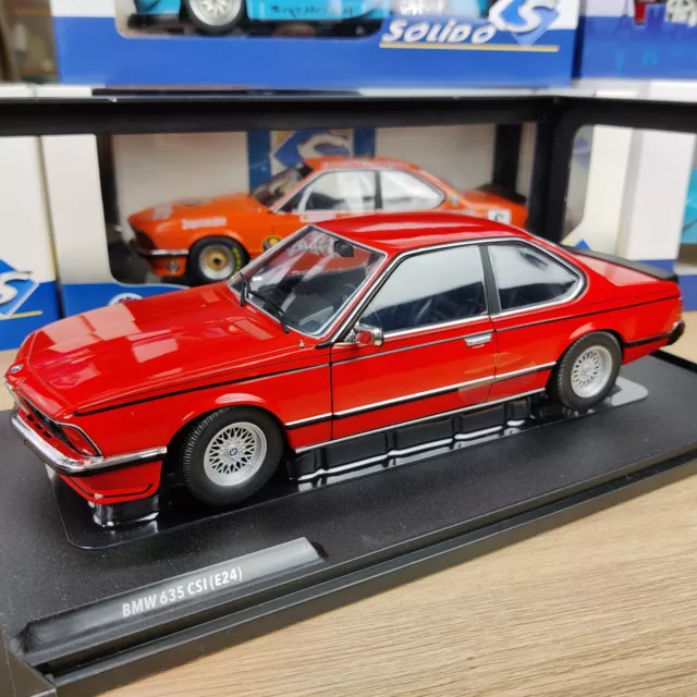 Voiture Solido Bmw 635 Csi E24 Rouge 1984 1:18 Neuf.b S1810301 New Mars 2024