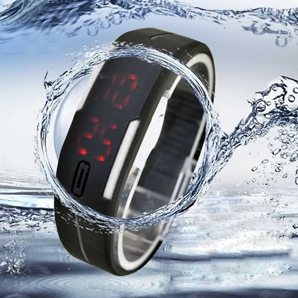 LED touch silicone sport Moda orologio da polso digitale  az