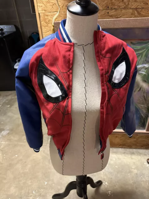 Disney Store Marvel Spiderman Spider Kids Light Jacket  Size 7-8 Up To 128cm