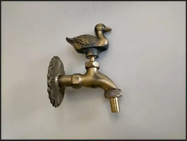 Grifo De Bronce Estilo Antiguo, Llave Con Forma De Pato, Nuevo A Estrenar