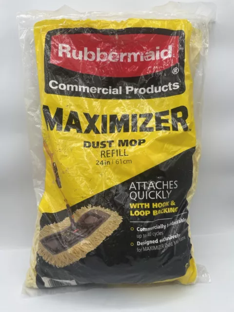 Rubbermaid Commercial Maximizer 24" Dust Mop Refill - Hook & Loop