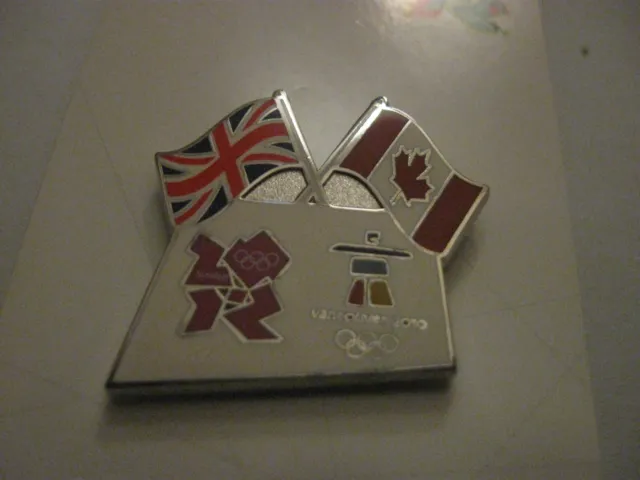Rare Old 2012 Olympic Games London Canada Enamel Press Pin Badge