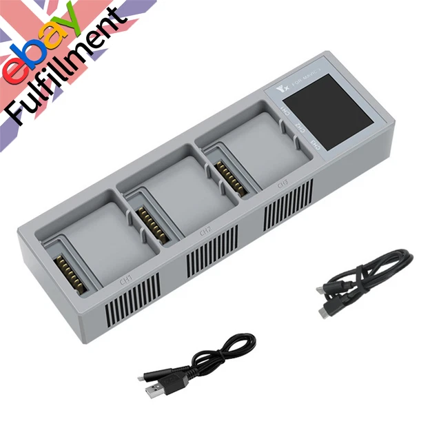 3-Slot Multi-Battery Smart Charger Digital Display Charging Hub For DJI Mavic 3