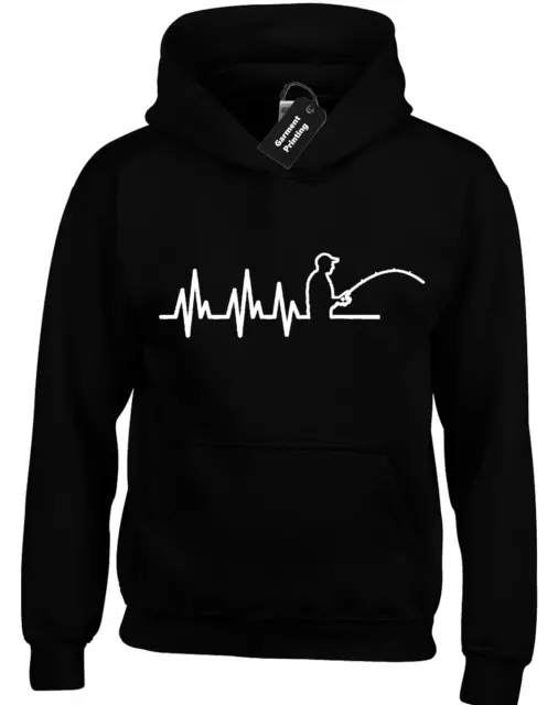 Fishing Ekg Hoody Hoodie Ecg Fish Carp Fisherman Gift Big Size 3Xl 4Xl  5Xl