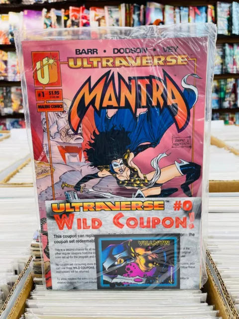 Mantra #1, Vol. 1 - Ultraverse! - Polybagged w/Trading Card (Malibu, 1993)