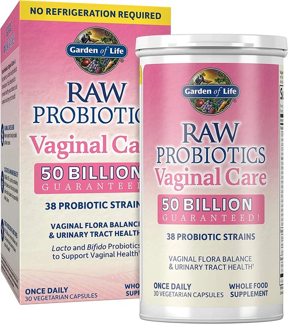 Garden of Life RAW Probiotics Vaginal Care Shelf Stable - 50 Billion CFU Through