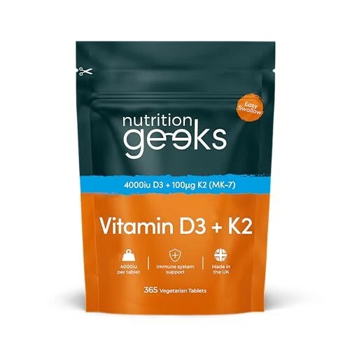 VITAMIN D3 4000 Iu & Vitamin K2 MK7 100ug 1 Year Supply 365 Easy Swallow UK £13.41 - UK - View #2