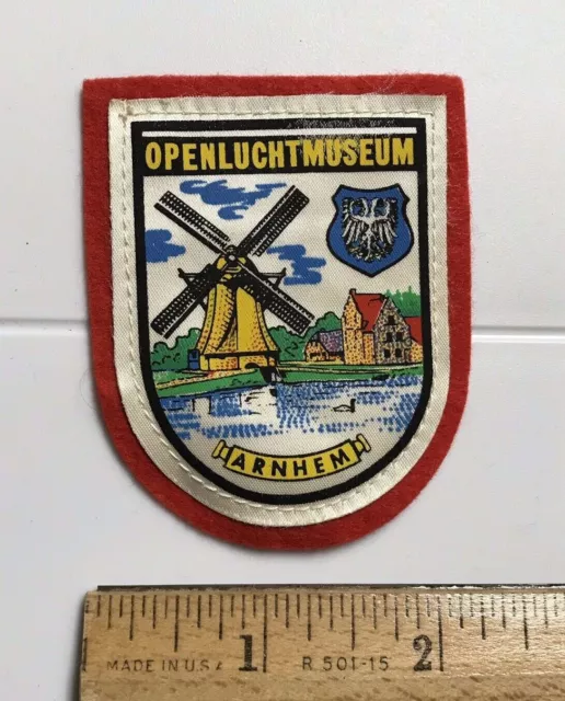Openluchtmuseum Open Air Museum Arnhem Netherlands Holland Souvenir Patch Badge