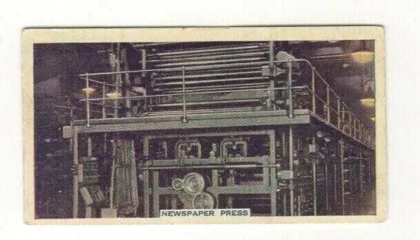 Mechanization card 1936 #36. Printing the Daily Express in London