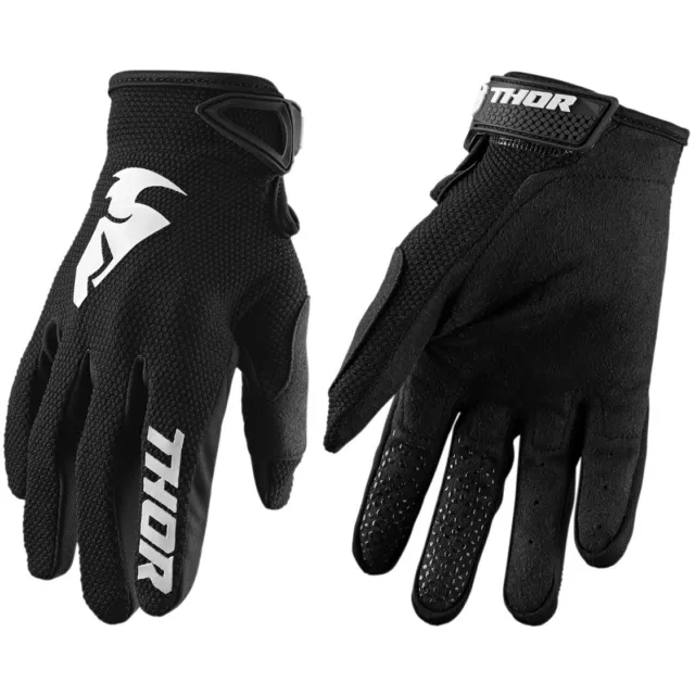 2023 Jeunes Thor Sector Motocross MX Vélo Gants Enfants - Noir