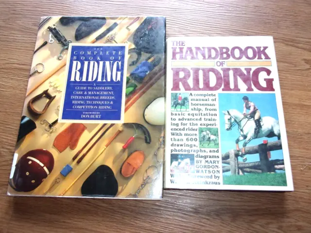 Complete Riding Saddlery Techniques Equitation Burt Gordon Watson Horse Book Lot