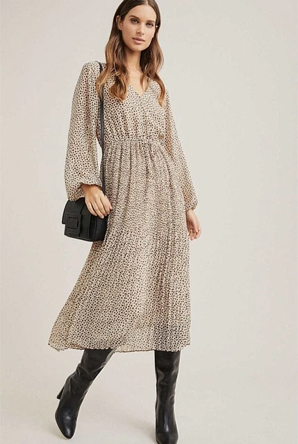 Witchery plisse hot sale print dress