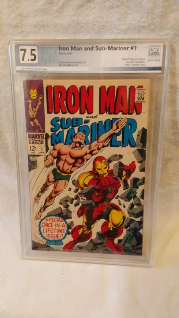 Iron Man and Sub-Mariner #1 Marvel Comics PGX 7.5 key comic silver age