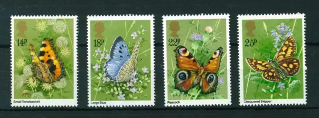 GB 1981 Butterflies full set of stamps, MNH. Sg 1151-1154.