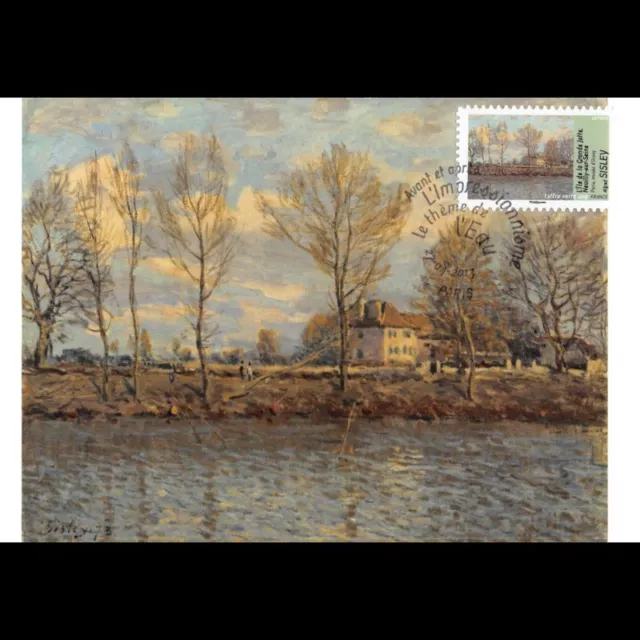 CM - Impressionnisme, Alfred Sisley, oblit 27/4/13 Paris