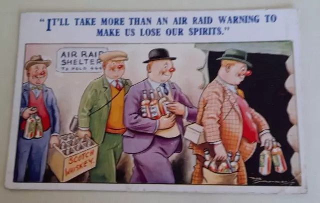 Zweiter Weltkrieg Zuhause Front Air Raid Spirits Humor
