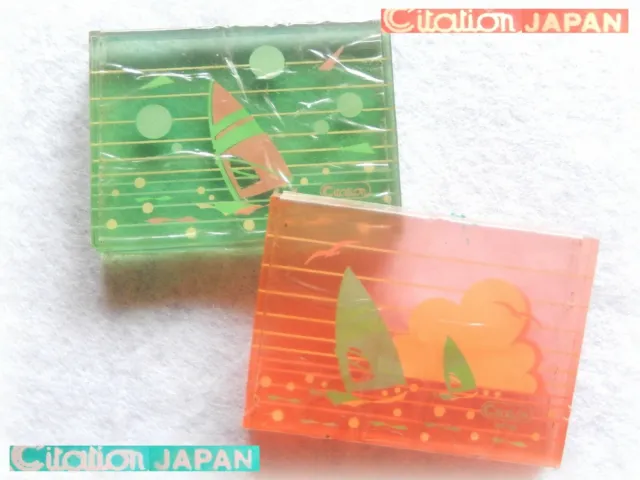 ⛵ VINTAGE CITATION WindSurf Eraser gommine gomme Seal w/ CELLOPHANE Japan 1980