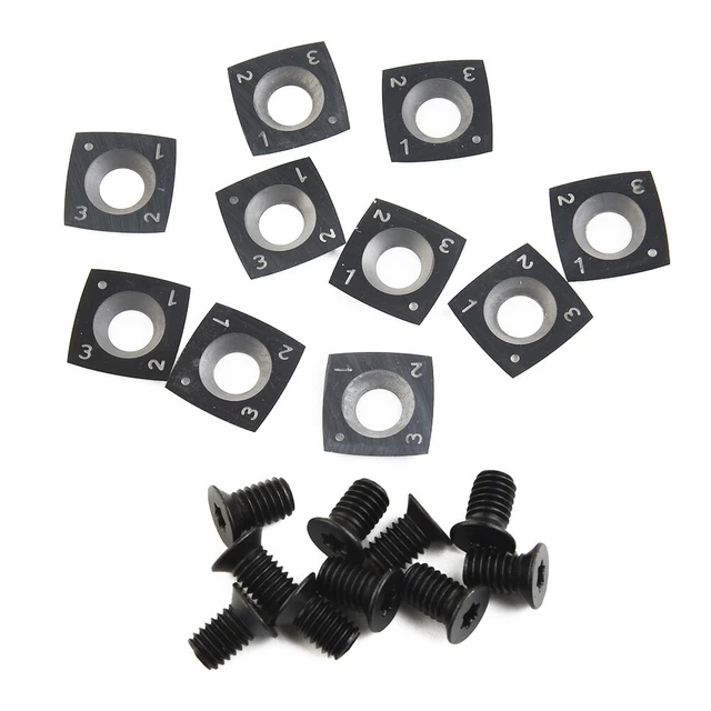 Lot De 10 Insert Carbure TPG22 Revêtement TiN - Lames Tournage CNC Semi-Finition Finition