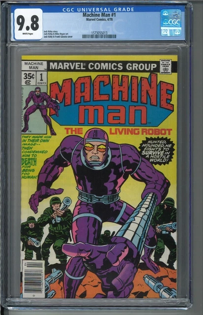 Machine Man #1 CGC 9.8 White Pages Marvel Bronze Age Comic Jack Kirby 1978