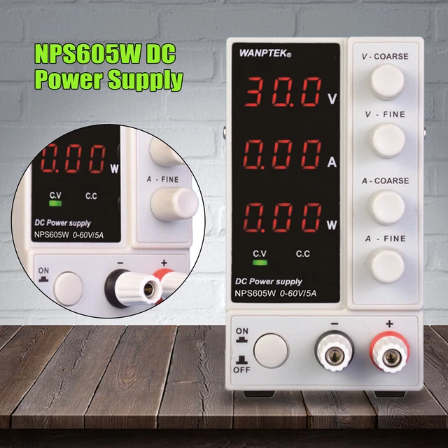 300W Lab Linear DC Power Supply 0V-60V Precision Variable Digital Power Supply