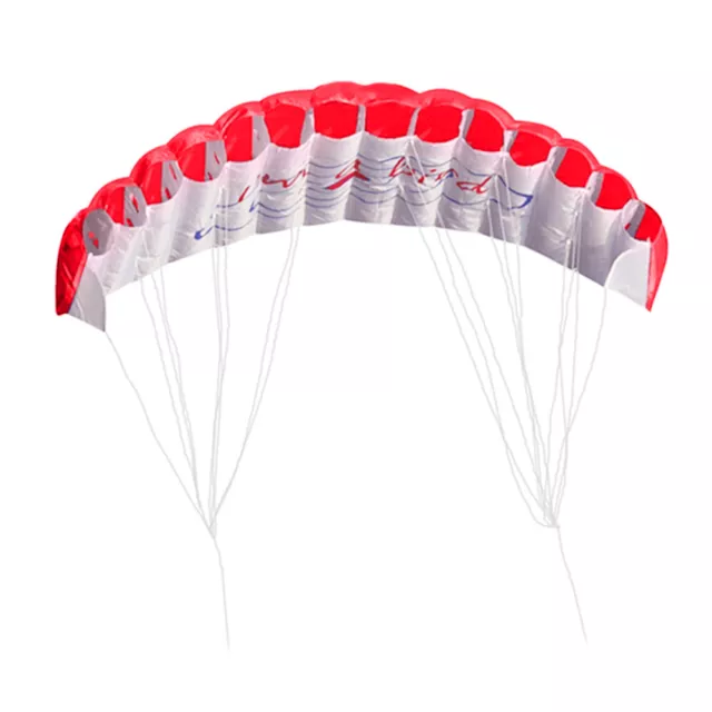 Outdoor Fun Dual Line Stunt Parafoil Parachute Rainbow Sports Beach Kite Large