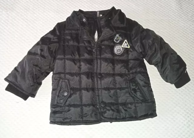 Manteau blouson noir 🧥 bébé garçon marque Orchestra 9 mois neuf avec étiquette 2