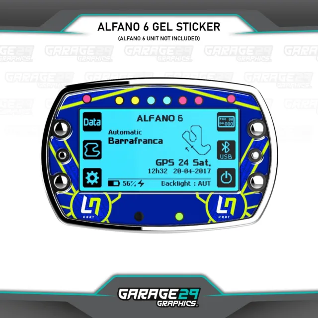 LN Racing Kart Alfano 6 Gel Lap Timer Sticker