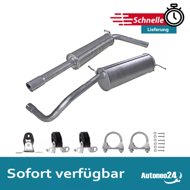 Auspuffanlage ab Kat VW Polo (9N_), Skoda Fabia I (6Y2,6Y3) 1.4 16V, 1999-