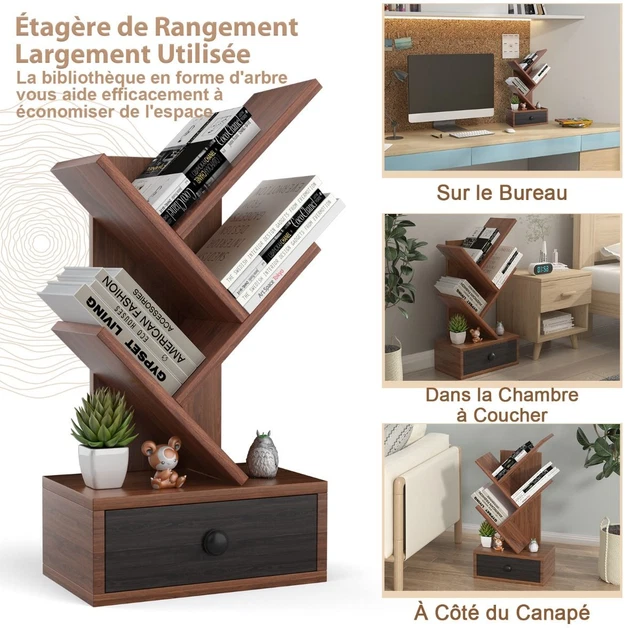 Bibliothèque Furinno Pasir - 2 étagères + 2 Portes | Blanc | Rangement Salon/chambre | 59.9x121.4x30 Cm