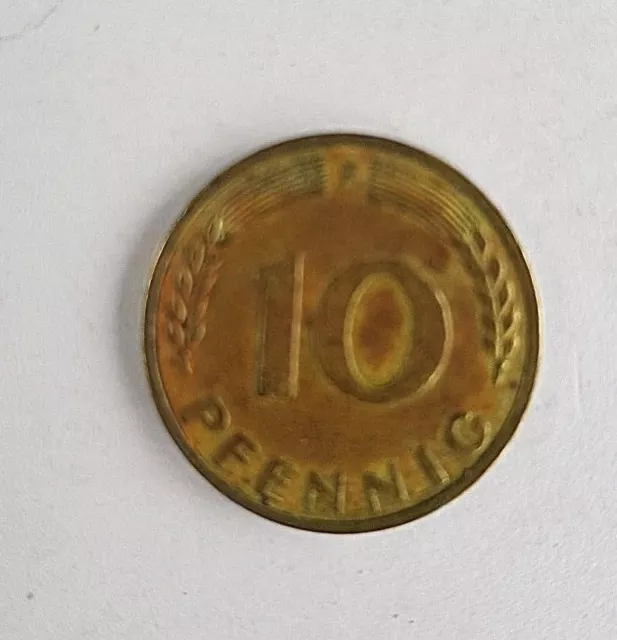 Bank Deutscher Länder - 10 Pfennig 1949 F ss+