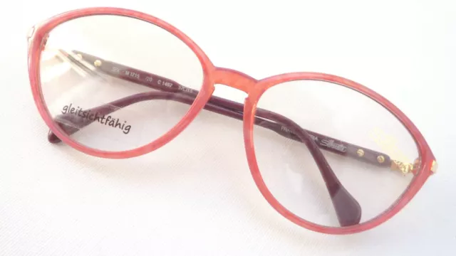 Rot-pinke Brille Silhouette Brillengestelle große Form leichte SPX Fassung Gr. L