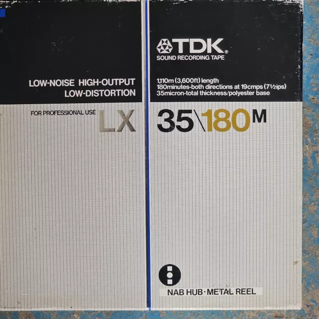 Tdk Lx 35 180 BM Metal Reel To Reel Tape  1.100m Mastering Use