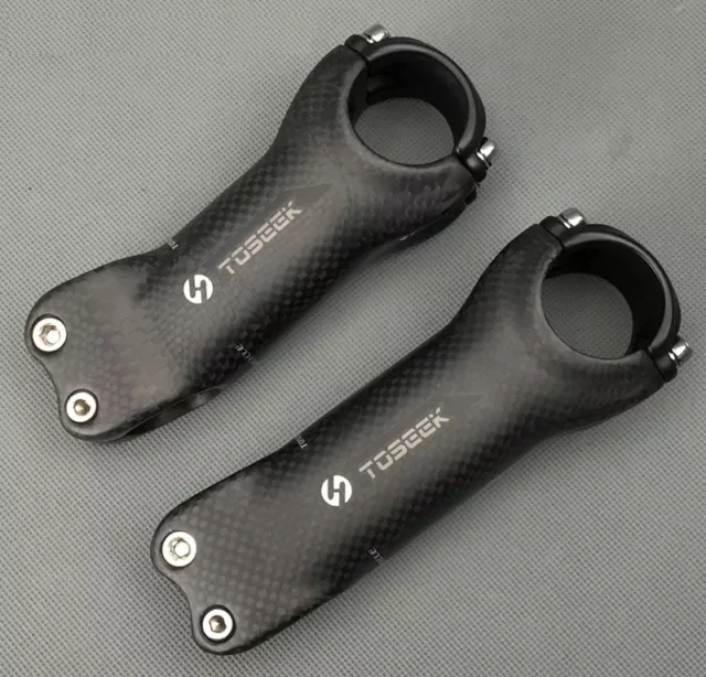 Full Carbon Fiber 3K 17° MTB Road Bike handlebar stems Bicycle Stem 70-130mm