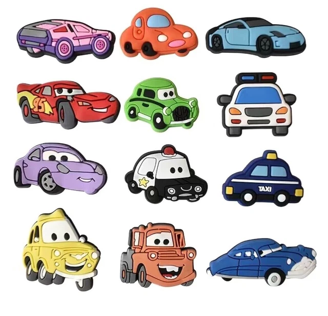 Shoe Charms For Croc Slides 12 pieces Cars  Charms - NEW UNOPENED