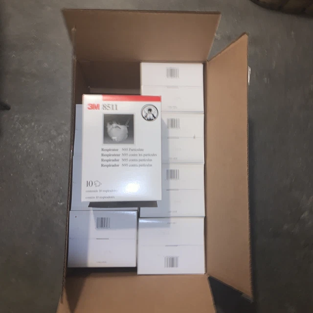 3M 8511 n95 Respirators case