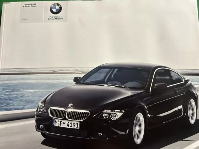 The BMW 6 Series Coupe Original Car Sales Thick Brochure 2003 Frameable 645CI