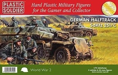 Plastic Soldier Company 1:72 Scale German Sdkfz 251/C Halftrack (Easy Assembly)