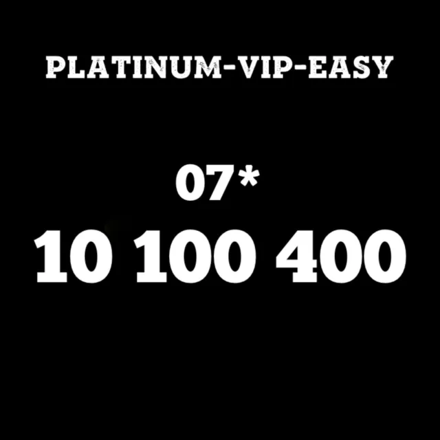 ⭐ Gold Easy Vip Memorable Mobile Phone Number Diamond Platinum Sim Card 100 400