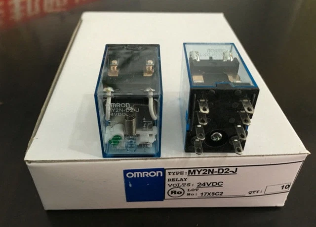 1BOX/10PCS NEW OMRON MY2N-D2-J MY2ND2J Relay 24VDC Free