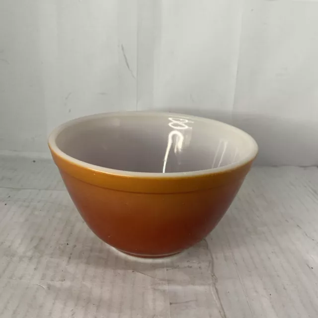 Vintage Pyrex 1-1/2 Pint Nesting Mixing Bowl Primary Colors Orange