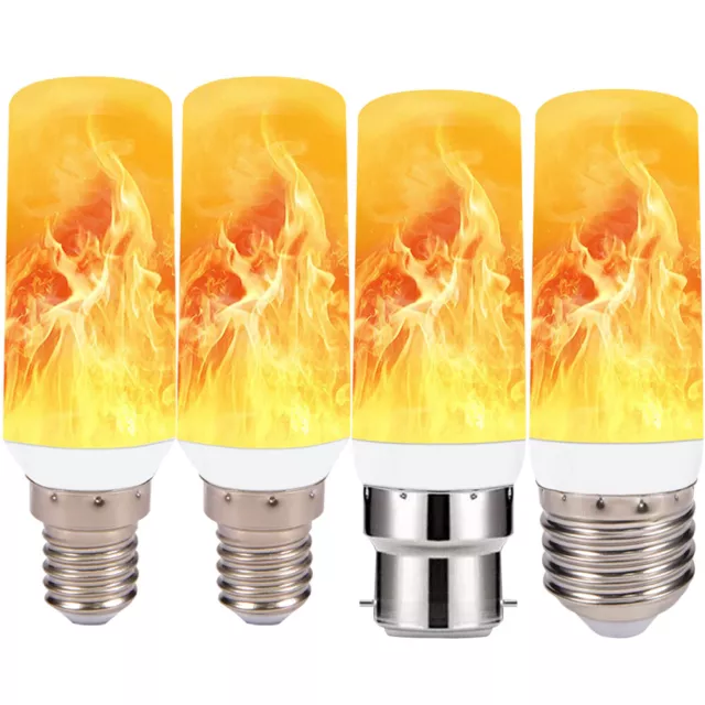 LED Flame Effect Light Bulbs 3Modes Flickering Light Bulbs E26/E27 Standard Base