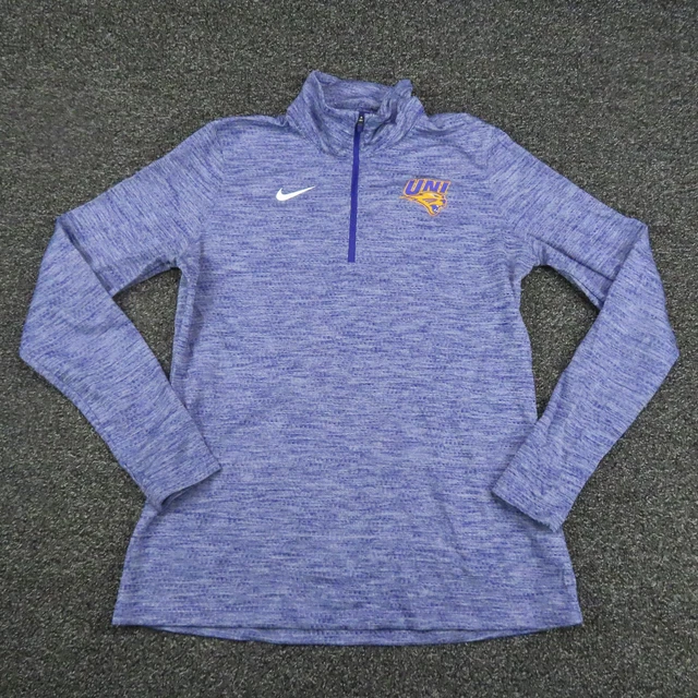 Nike Shirt Girls XL Purple Dri-Fit 1/4 Zip Mock Neck Long Sleeve Running Youth