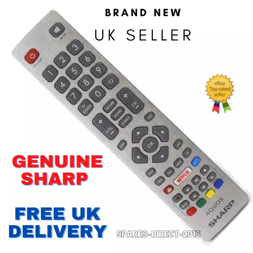 Genuine Sharp Aquos Smart TV Remote Control for SHARP LC48CFG6001K