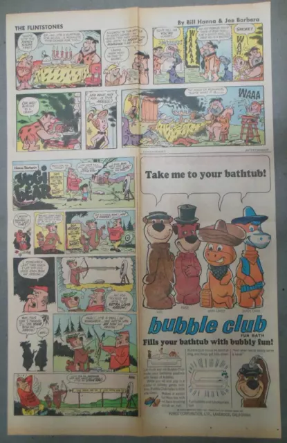 Hanna-Barbera Sunday Pages + Premium Ad ! from 10/6/1963 Full Page Size!