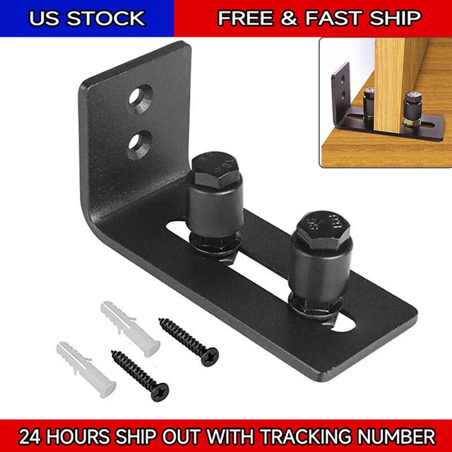 Adjustable Wall Flat Stay Roller Guide Bottom Floor Sliding Barn Door Hardware