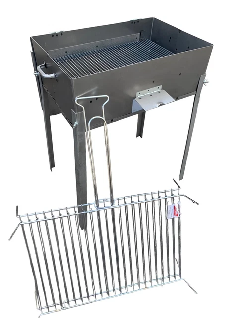 Mistermoby Barbecue fournaise en acier inoxydable de 80 cm, bec 20 cm